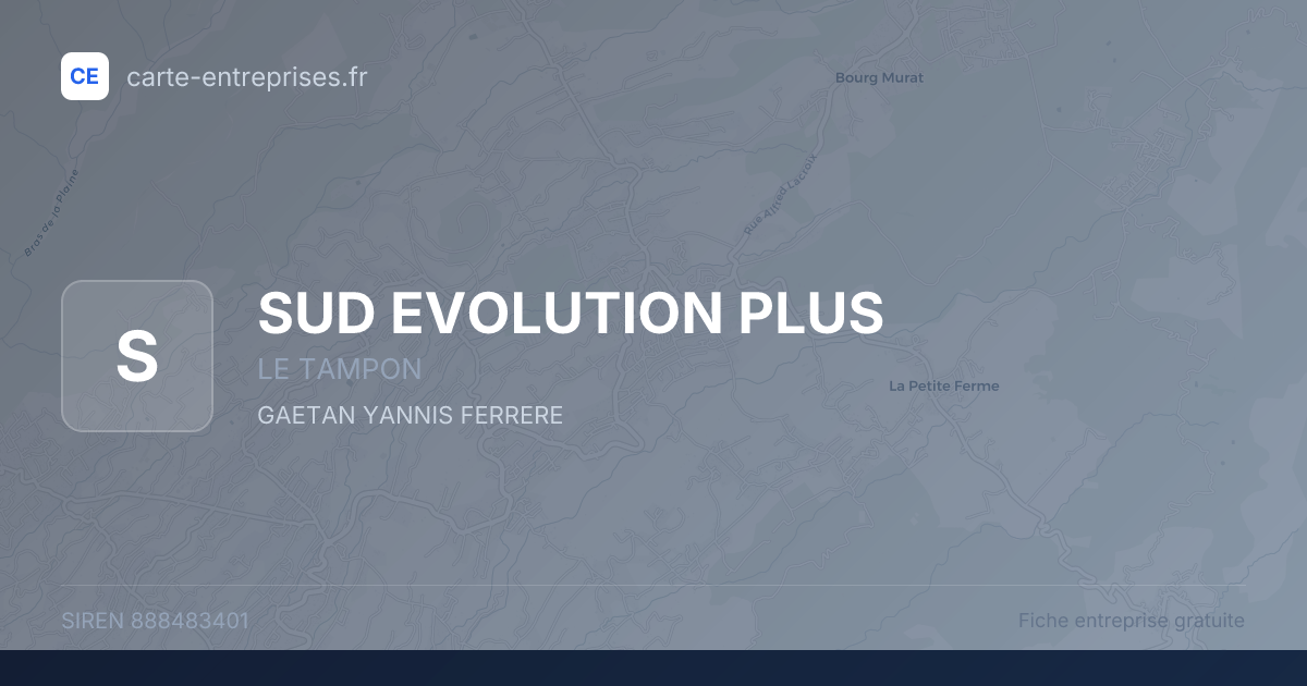 SUD EVOLUTION PLUS — 888483401 — fiche entreprise
