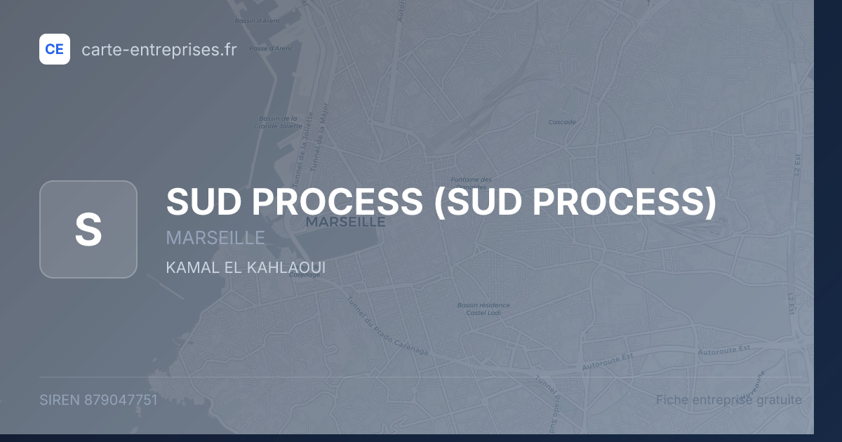 SUD PROCESS — 879047751 — fiche entreprise