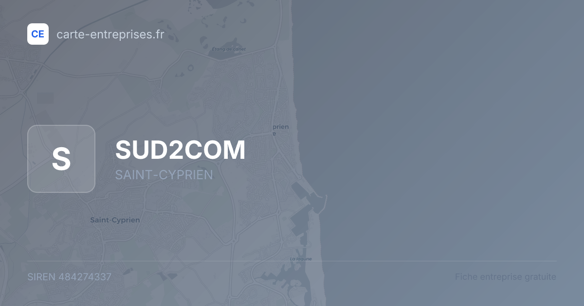 SUD2COM — 484274337 — fiche entreprise