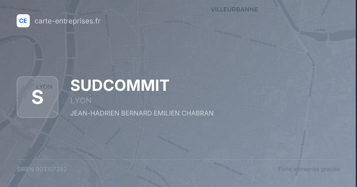 SUDCOMMIT — 903107282 — fiche entreprise