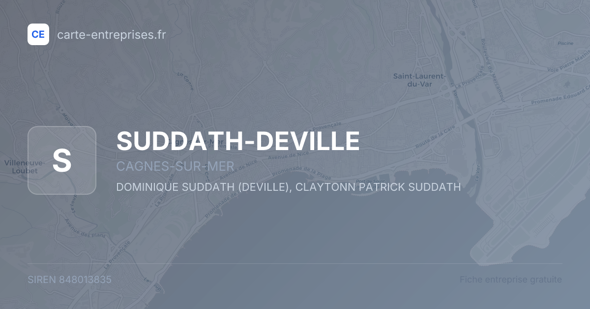 SUDDATH-DEVILLE — 848013835 — fiche entreprise