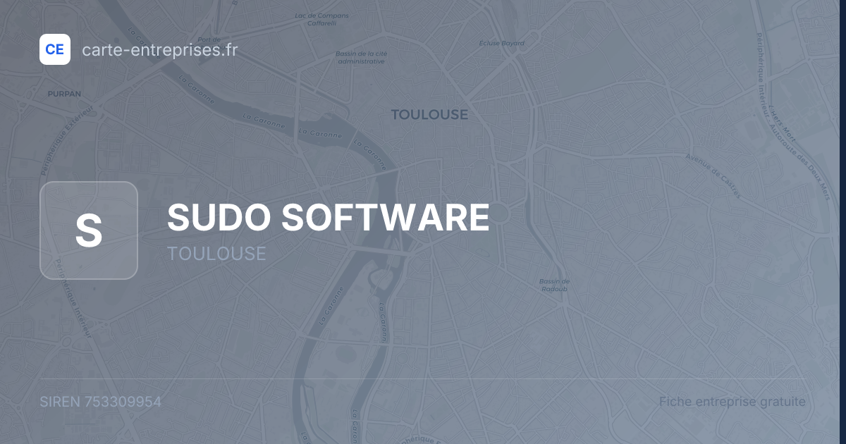 SUDO SOFTWARE — 753309954 — fiche entreprise