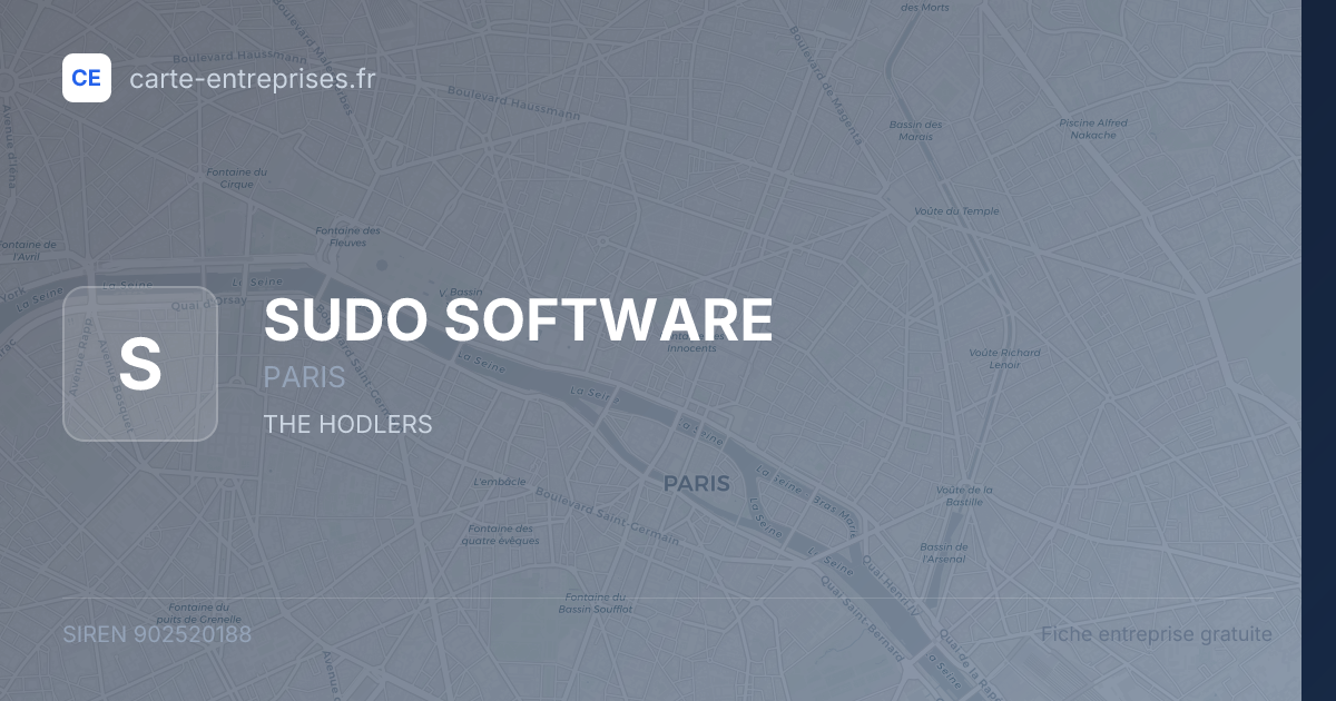 SUDO SOFTWARE — 902520188 — fiche entreprise