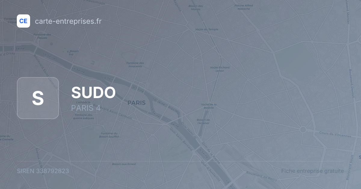 SUDO — 338792823 — fiche entreprise