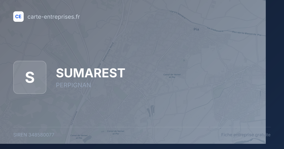 SUMAREST — 348580077 — fiche entreprise