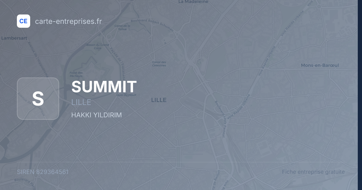 SUMMIT — 829364561 — fiche entreprise