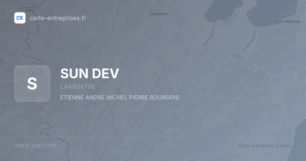 SUN DEV — 444150916 — fiche entreprise