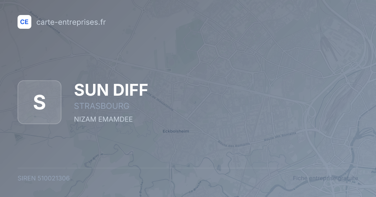 SUN DIFF — 510021306 — fiche entreprise