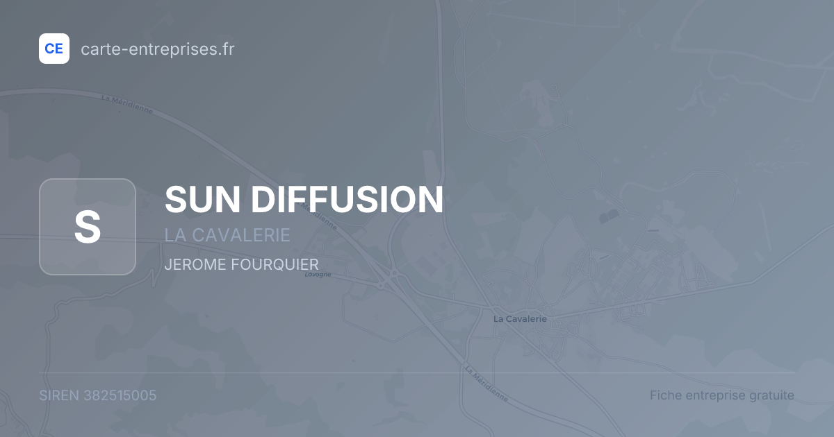SUN DIFFUSION — 382515005 — fiche entreprise