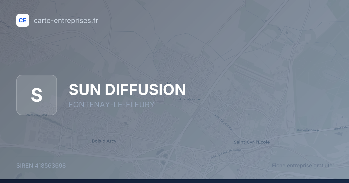 SUN DIFFUSION — 418563698 — fiche entreprise