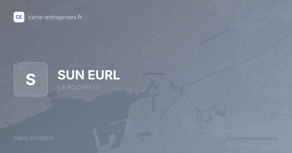 SUN EURL — 331128520 — fiche entreprise