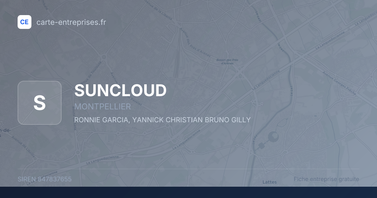 SUNCLOUD — 847837655 — fiche entreprise