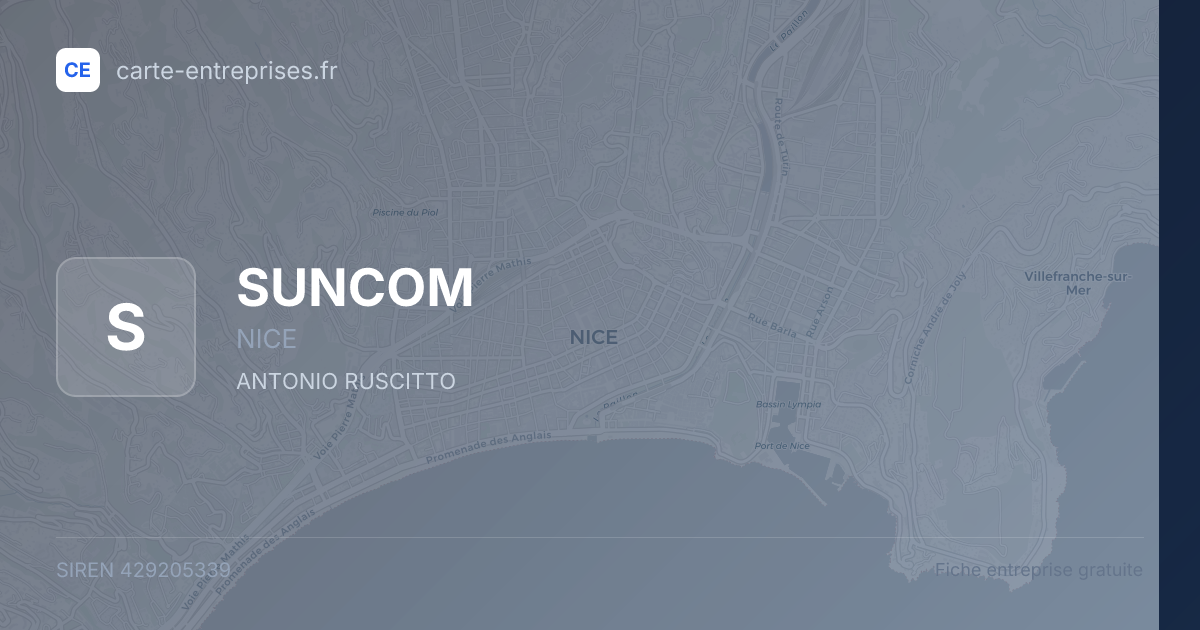 SUNCOM — 429205339 — fiche entreprise