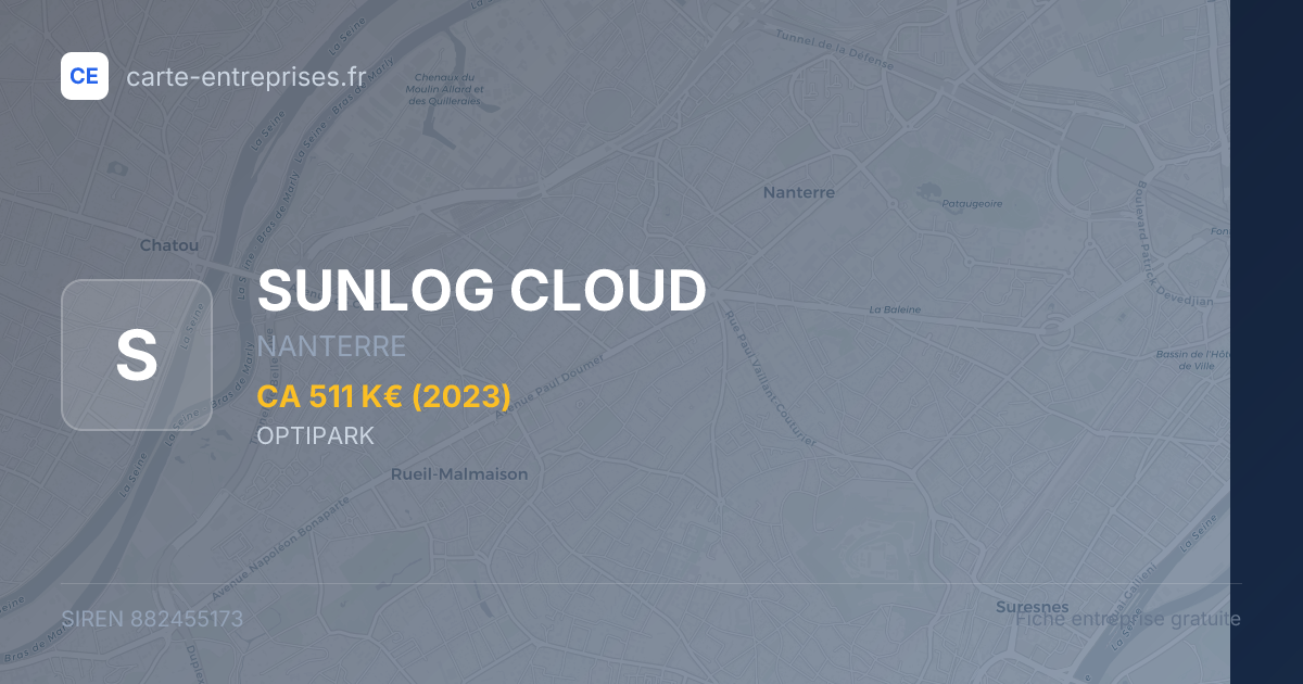 SUNLOG CLOUD — 882455173 — fiche entreprise