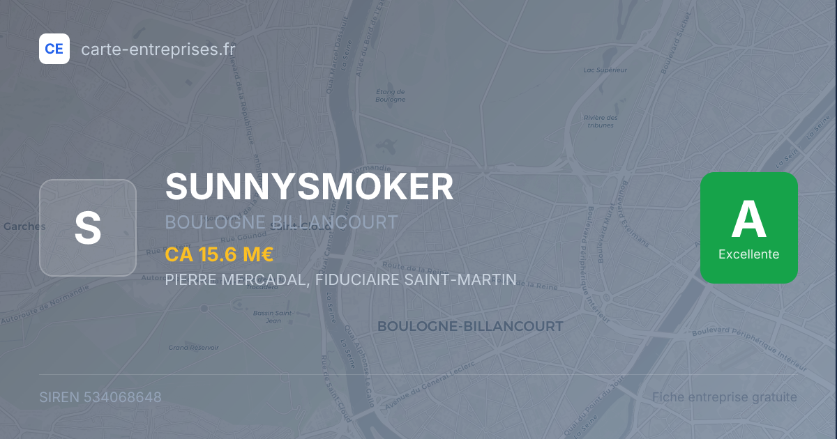 SUNNYSMOKER — 534068648 — fiche entreprise