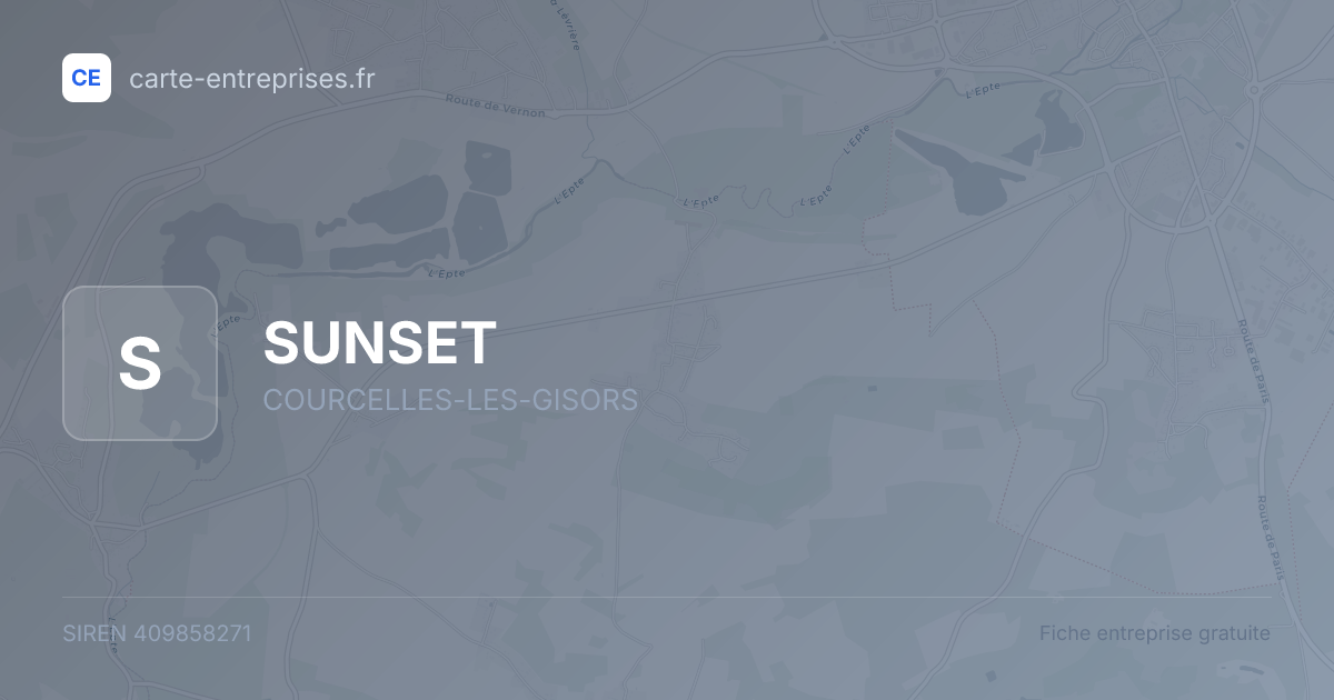 SUNSET — 409858271 — fiche entreprise