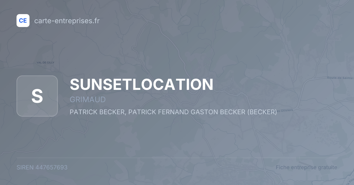 SUNSETLOCATION — 447657693 — fiche entreprise