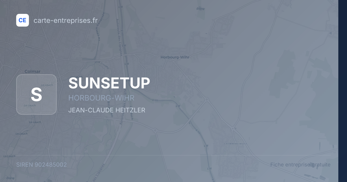 SUNSETUP — 902485002 — fiche entreprise