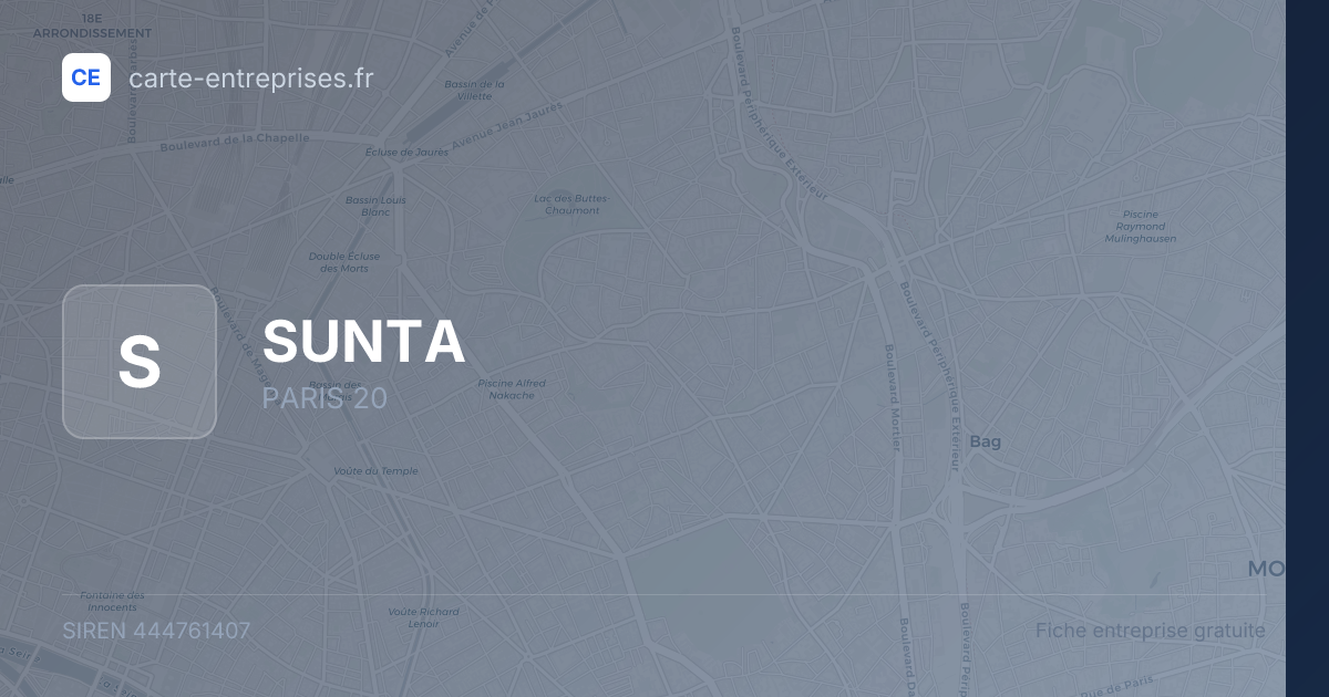 SUNTA — 444761407 — fiche entreprise