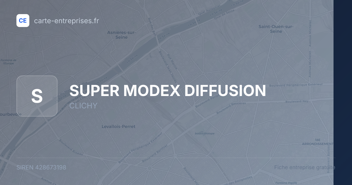 SUPER MODEX DIFFUSION — 428673198 — fiche entreprise