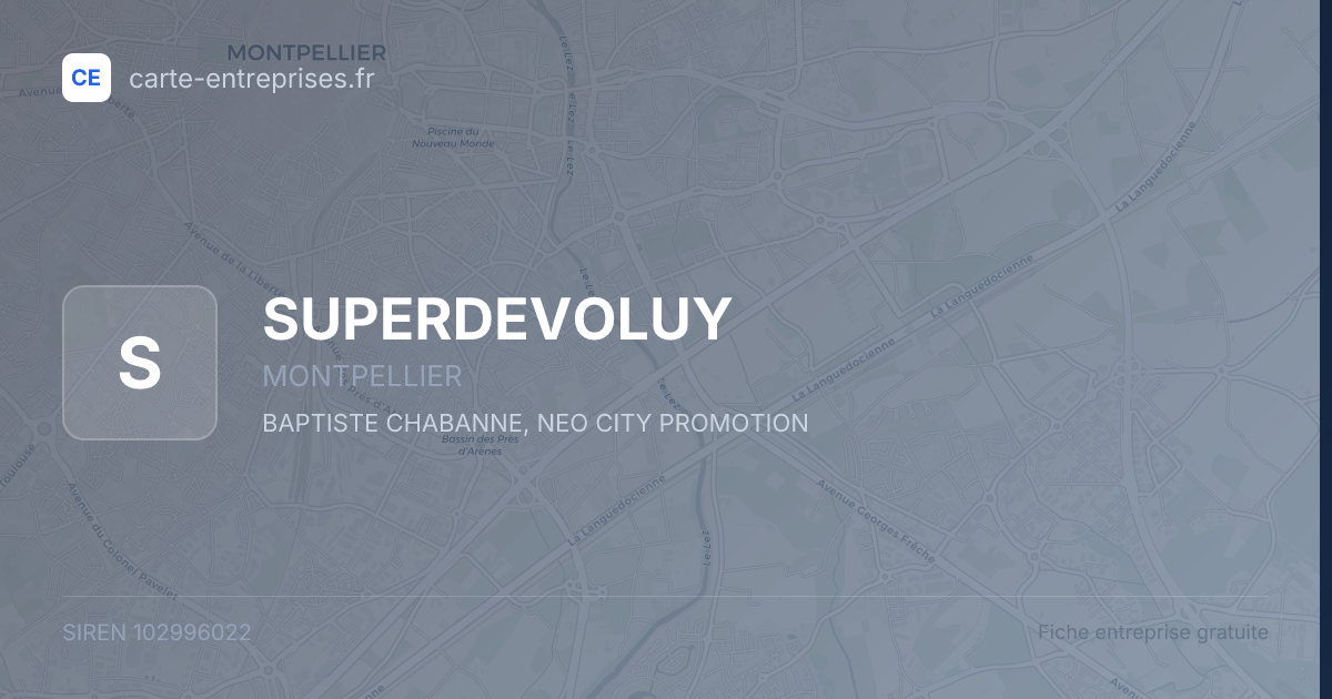 SUPERDEVOLUY — 102996022 — fiche entreprise