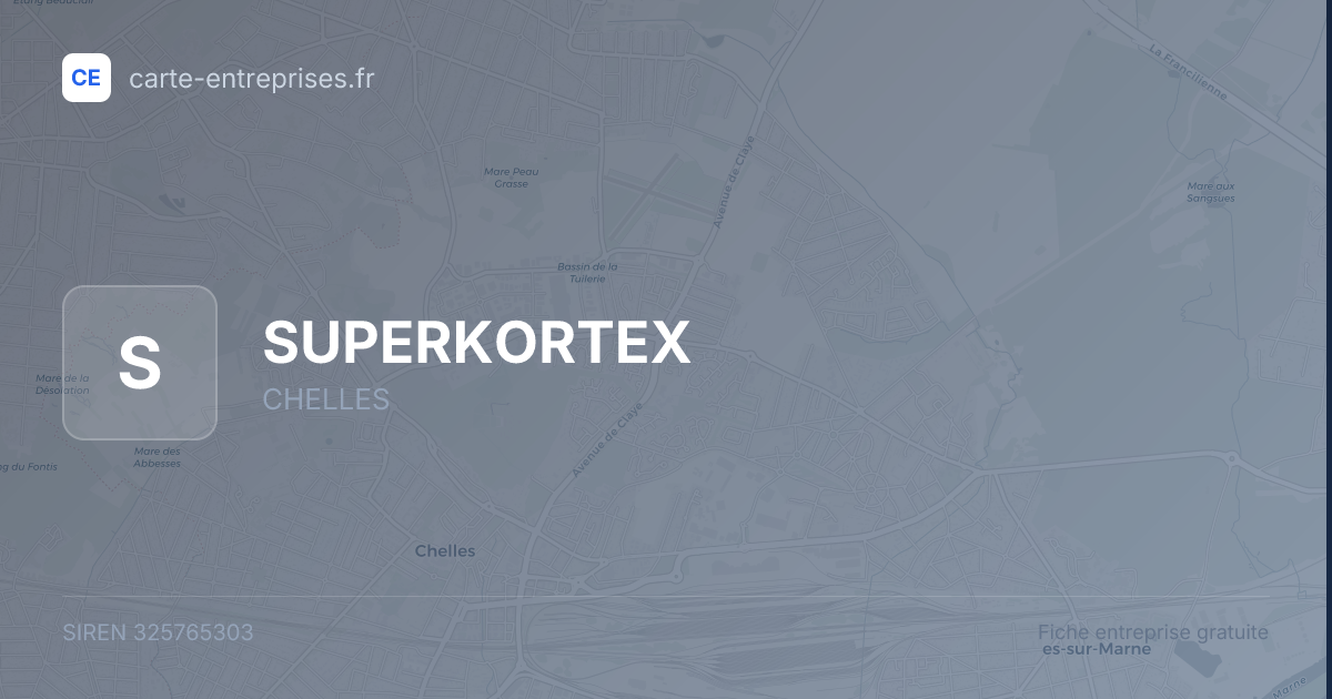 SUPERKORTEX — 325765303 — fiche entreprise