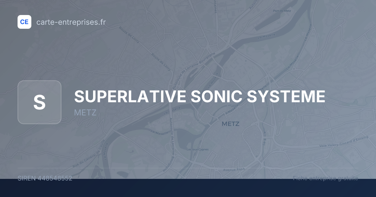 SUPERLATIVE SONIC SYSTEME — 448548552 — fiche entreprise