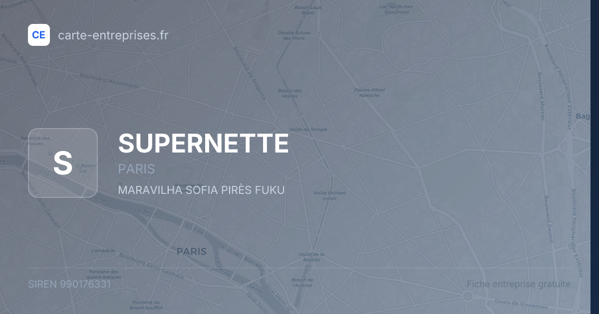 SUPERNETTE — 990176331 — fiche entreprise