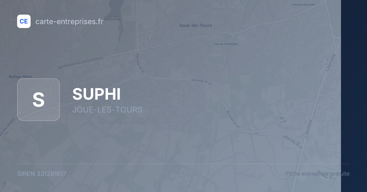 SUPHI — 331291617 — fiche entreprise