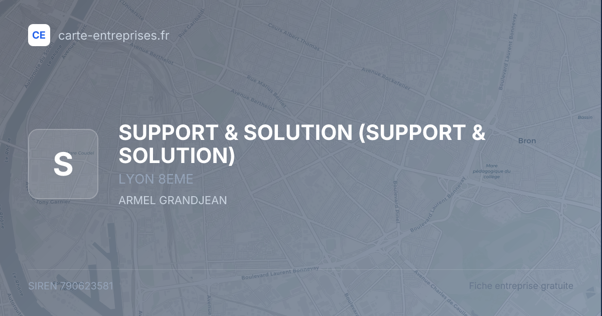SUPPORT & SOLUTION — 790623581 — fiche entreprise