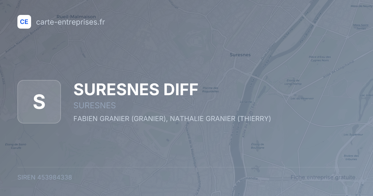SURESNES DIFF — 453984338 — fiche entreprise