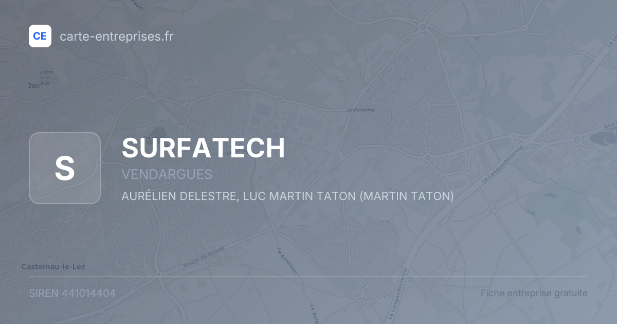 SURFATECH — 441014404 — fiche entreprise