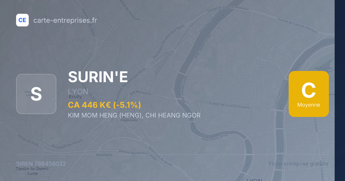SURIN'E — 788458032 — fiche entreprise