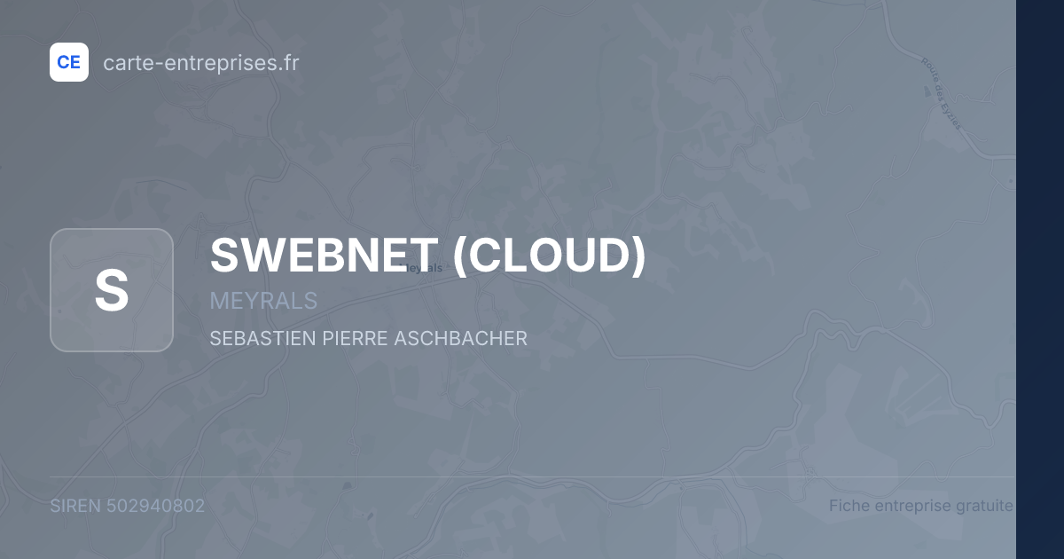 SWEBNET (CLOUD) — 502940802 — fiche entreprise