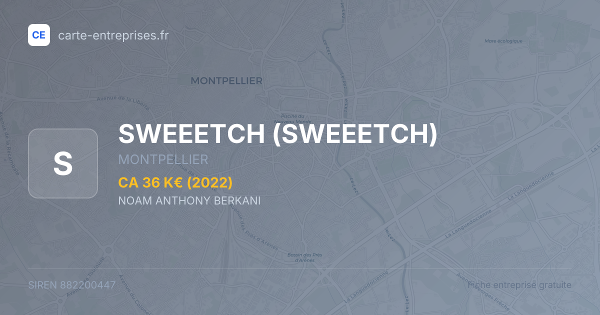SWEEETCH — 882200447 — fiche entreprise