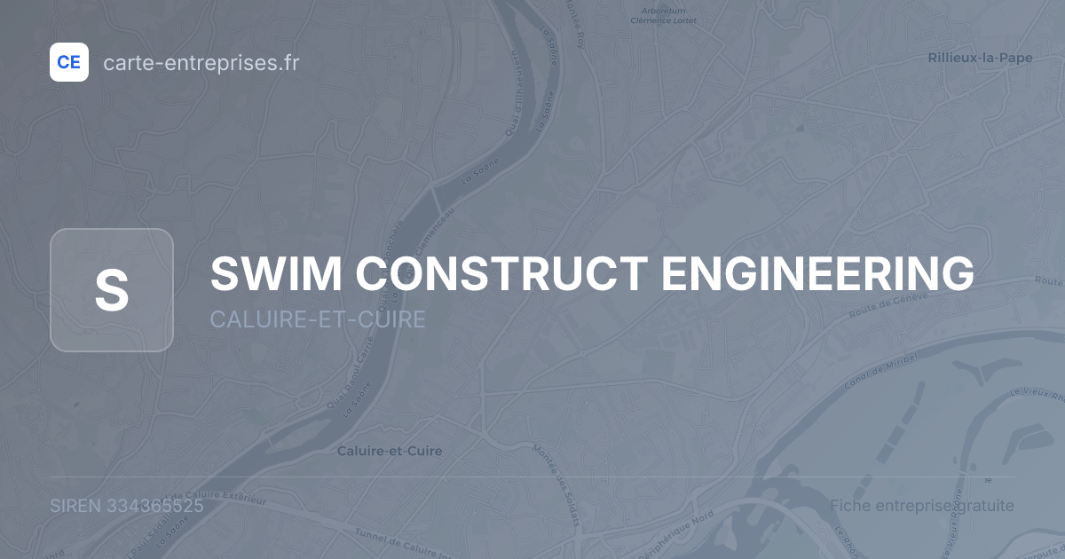 SWIM CONSTRUCT ENGINEERING — 334365525 — fiche entreprise