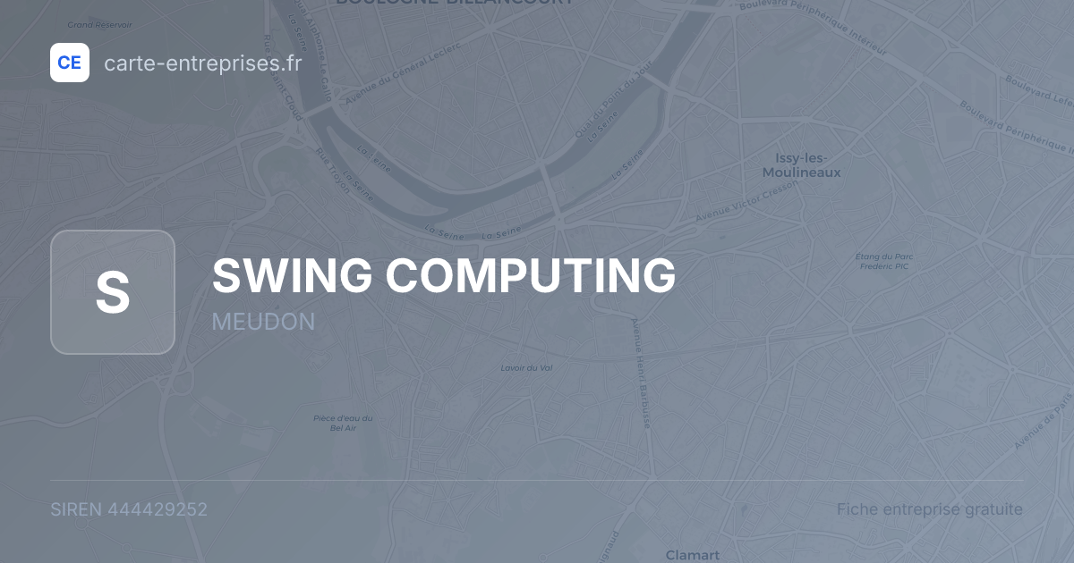 SWING COMPUTING — 444429252 — fiche entreprise