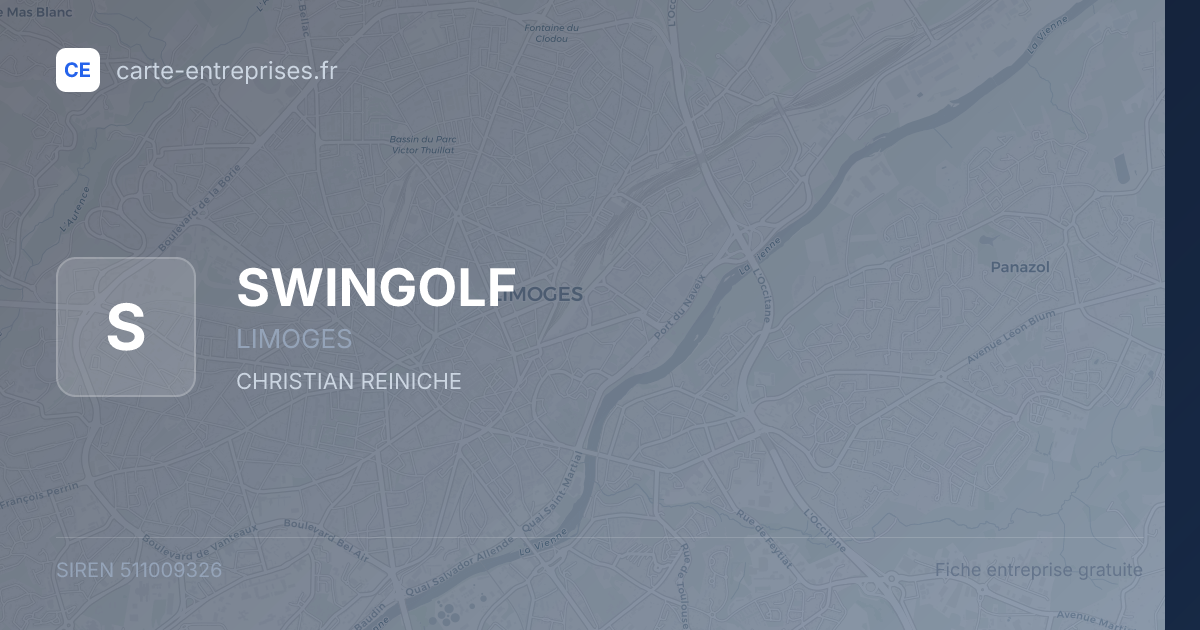 SWINGOLF — 511009326 — fiche entreprise