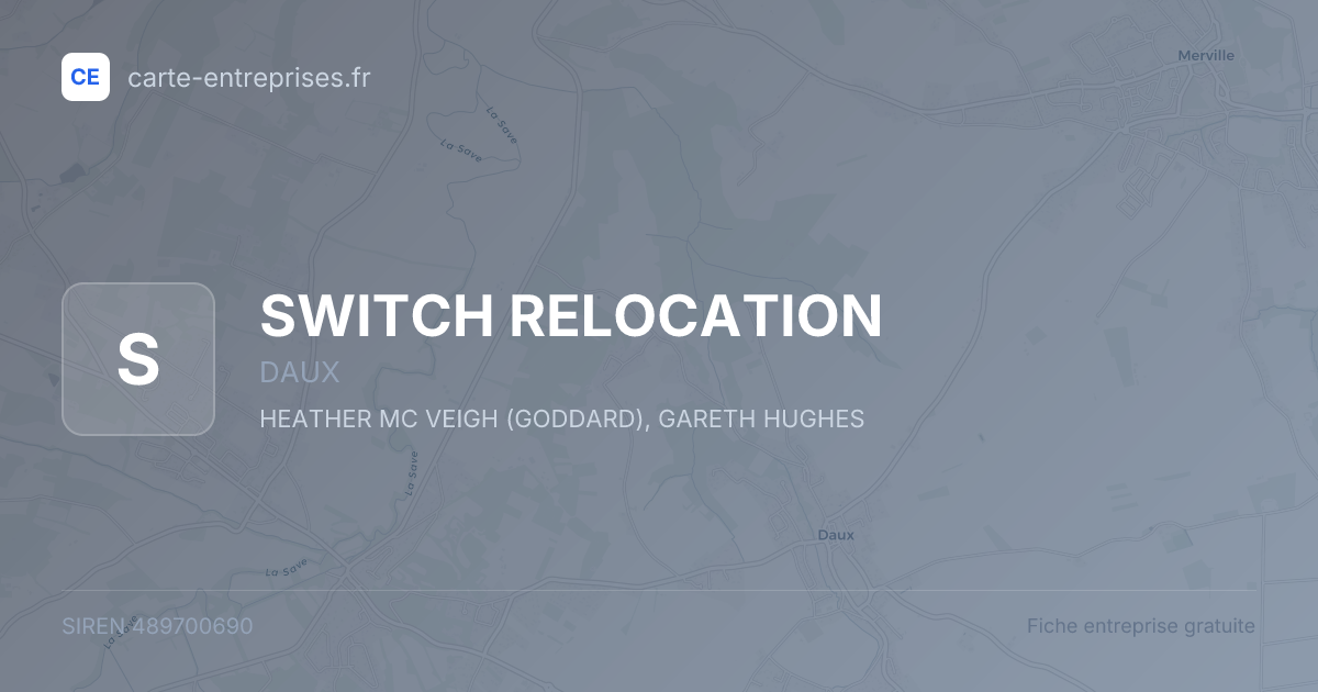 SWITCH RELOCATION — 489700690 — fiche entreprise