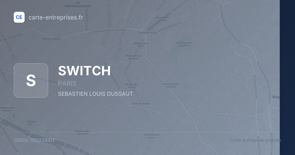 SWITCH — 790329411 — fiche entreprise