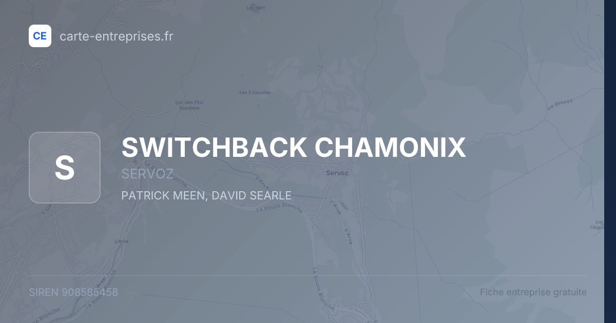SWITCHBACK CHAMONIX — 908585458 — fiche entreprise