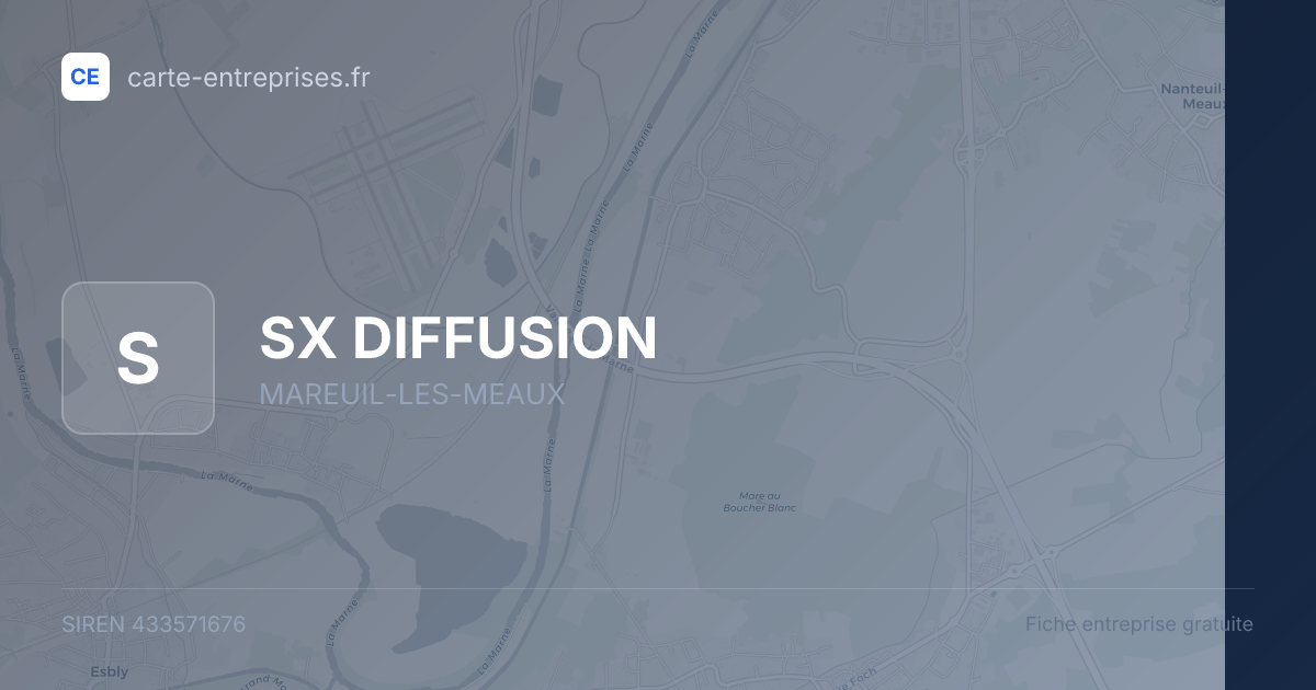 SX DIFFUSION — 433571676 — fiche entreprise