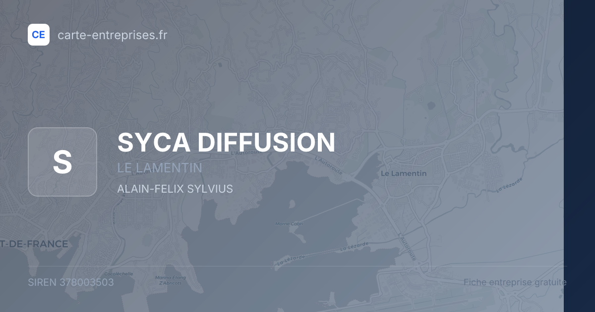 SYCA DIFFUSION — 378003503 — fiche entreprise