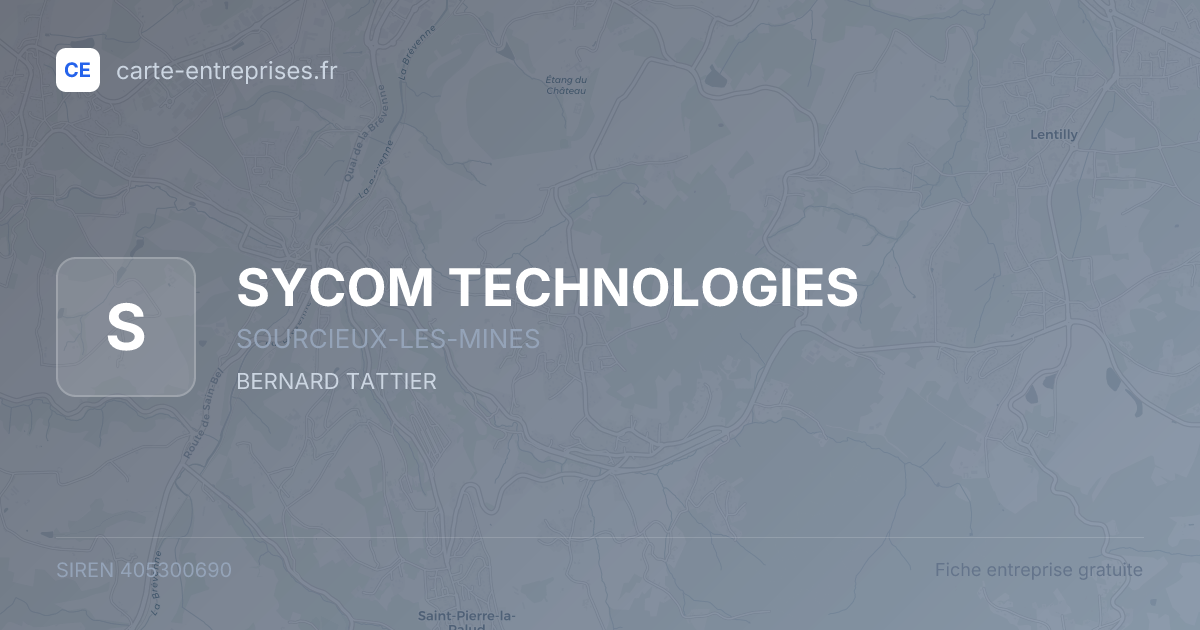 SYCOM TECHNOLOGIES — 405300690 — fiche entreprise