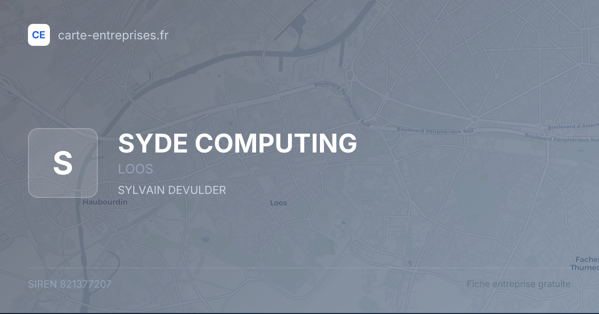 SYDE COMPUTING — 821377207 — fiche entreprise