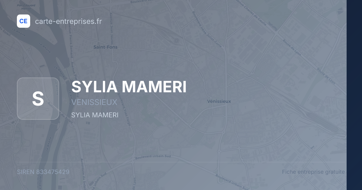 SYLIA MAMERI — 833475429 — fiche entreprise