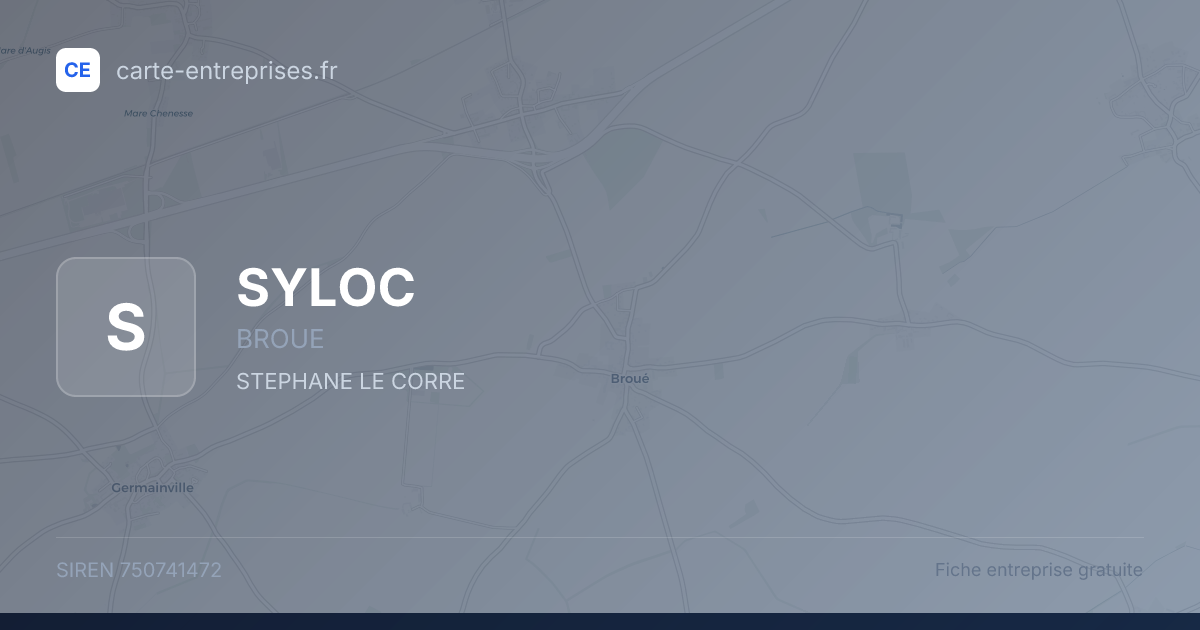 SYLOC — 750741472 — fiche entreprise