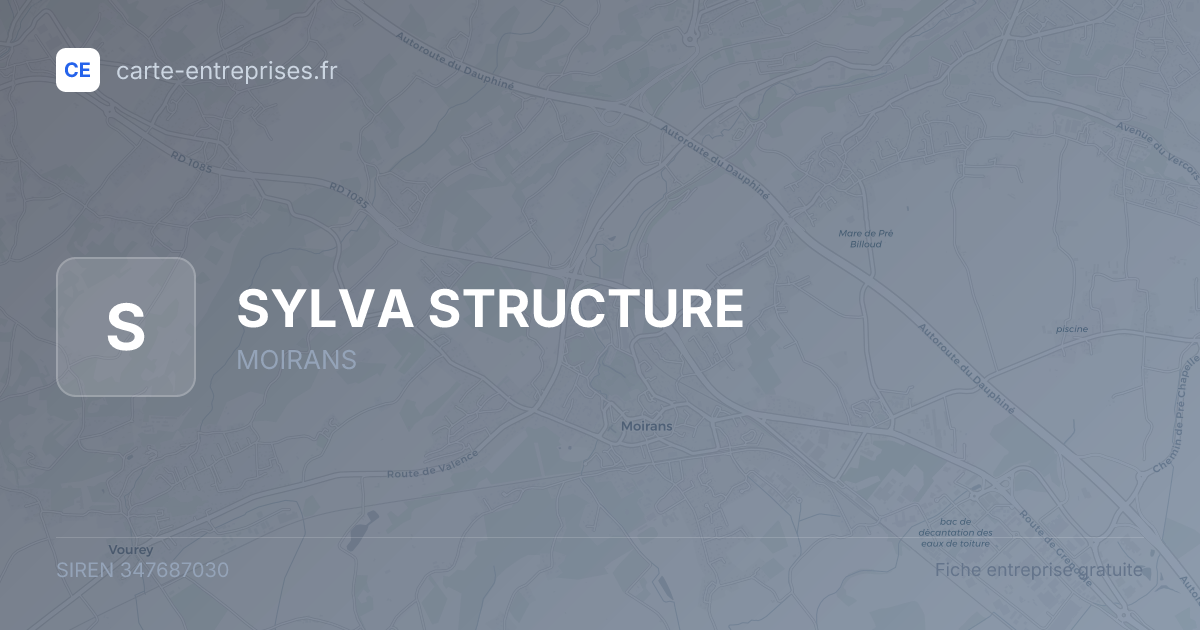 SYLVA STRUCTURE — 347687030 — fiche entreprise