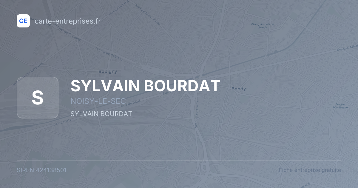 SYLVAIN BOURDAT — 424138501 — fiche entreprise