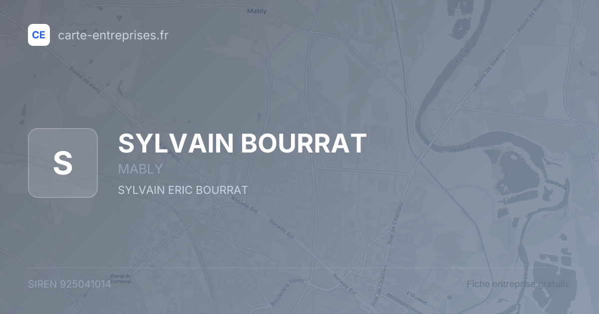 SYLVAIN BOURRAT — 925041014 — fiche entreprise